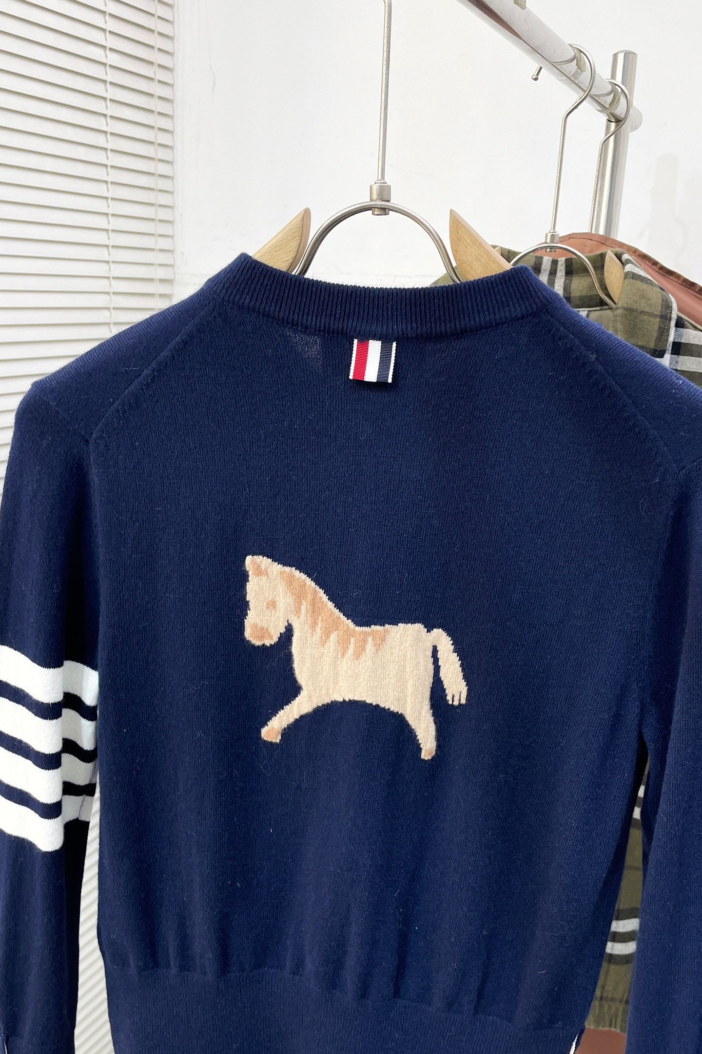 Thom Browne Long Sleeve Top Knitted Striped S-m-l