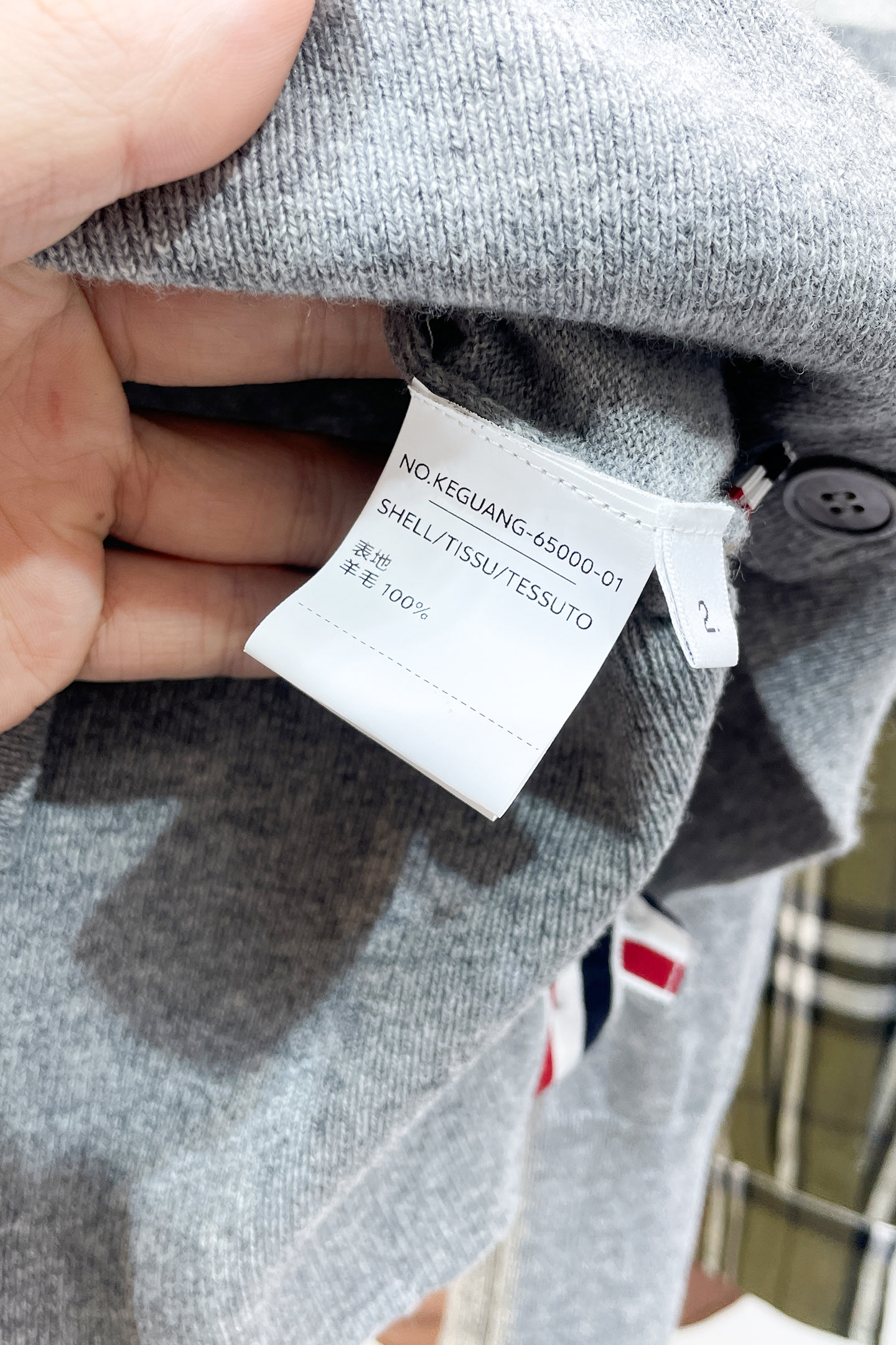 Thom Browne Long Sleeve Top Knitted Striped S-m-l