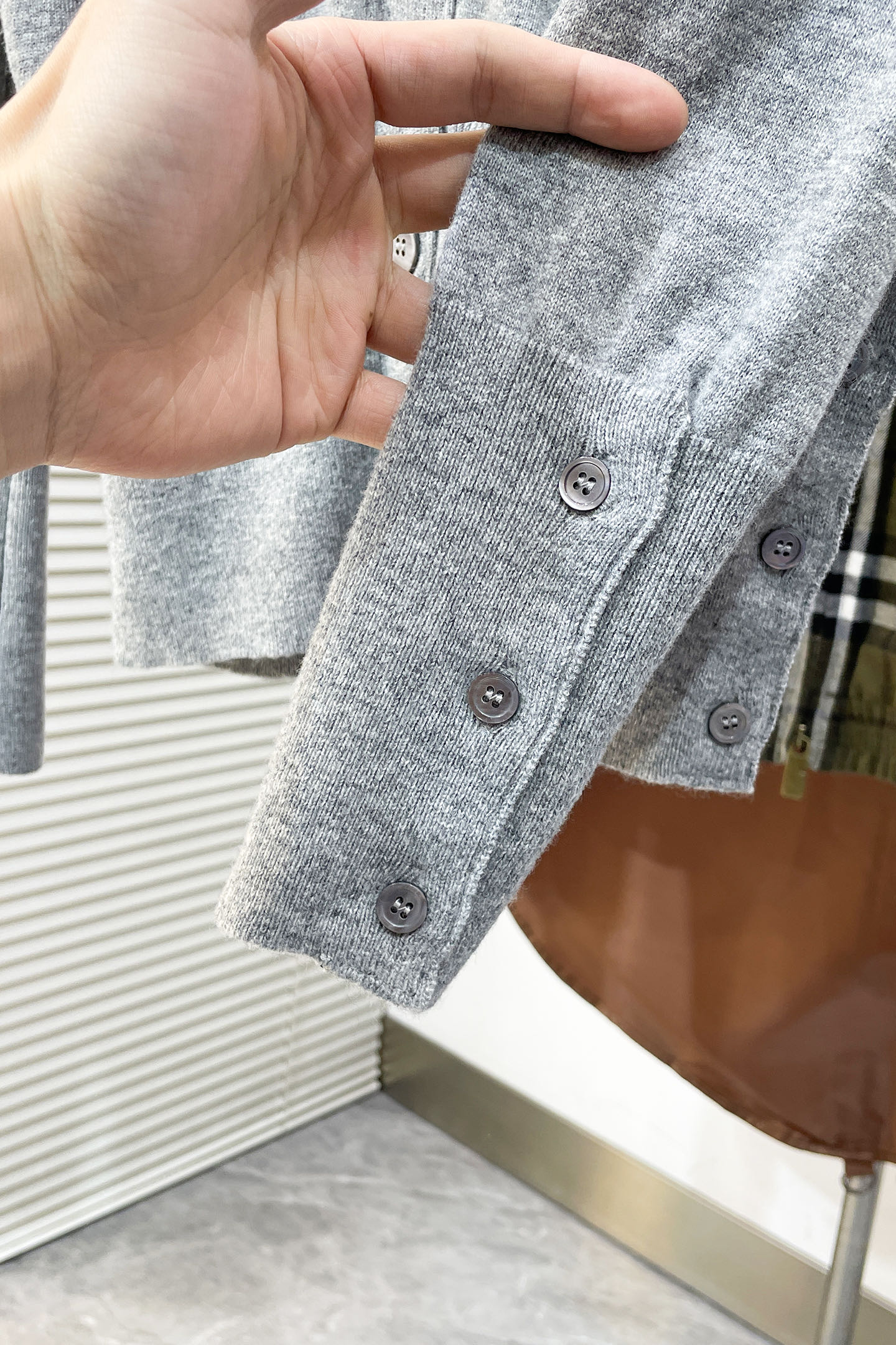 Thom Browne Long Sleeve Top Knitted Striped S-m-l