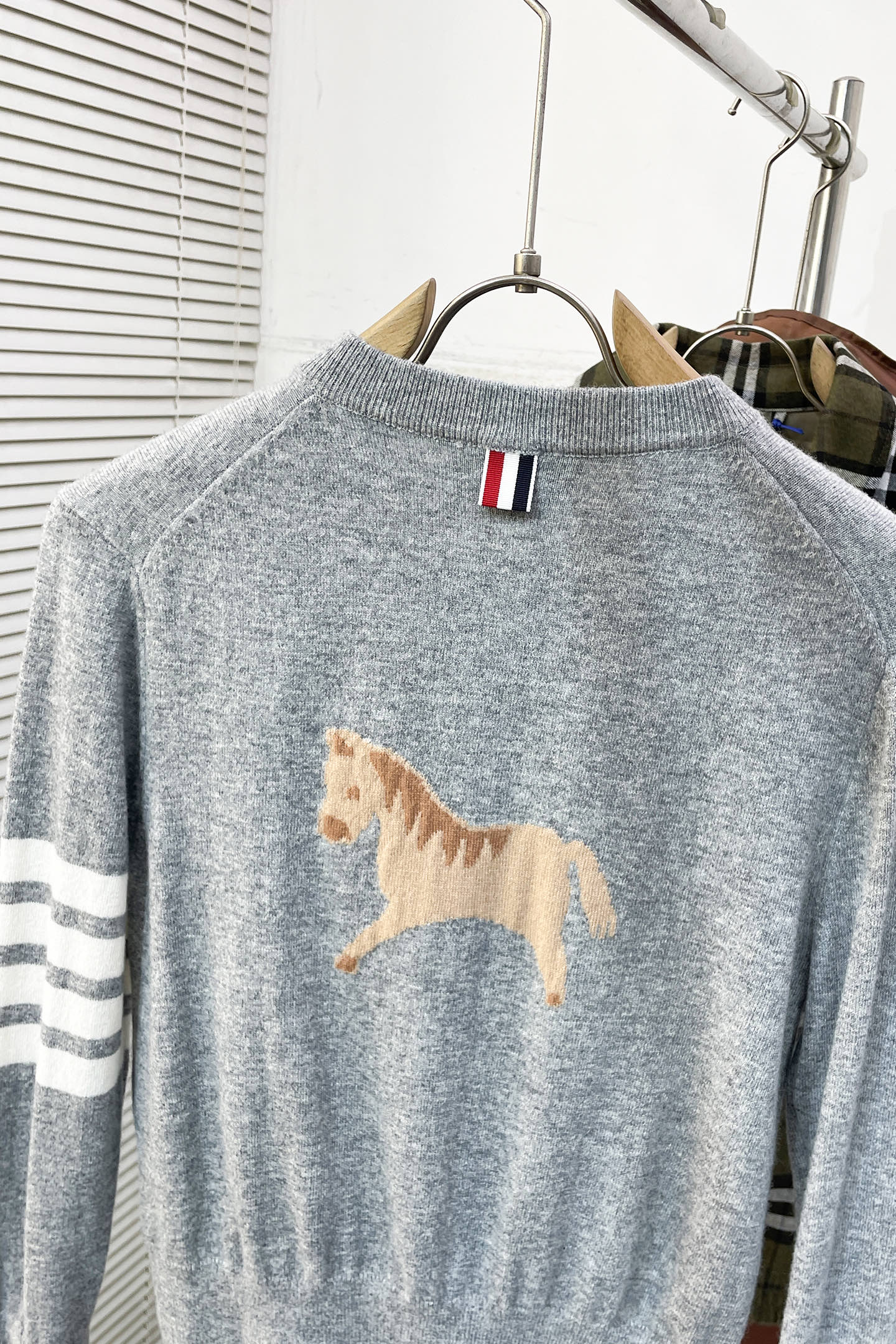 Thom Browne Long Sleeve Top Knitted Striped S-m-l