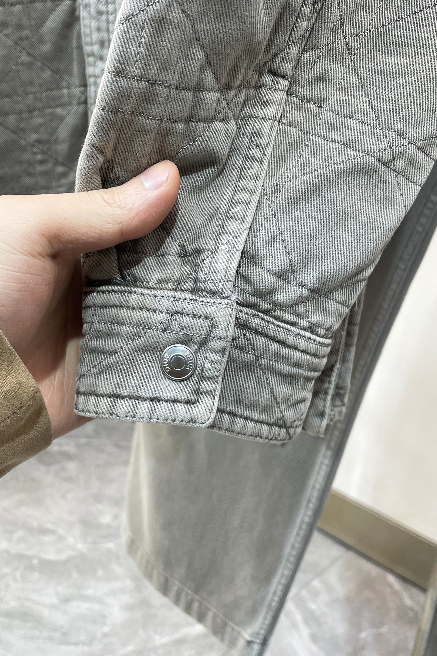 Dior Basic Clothing Cotton Gray S-xl