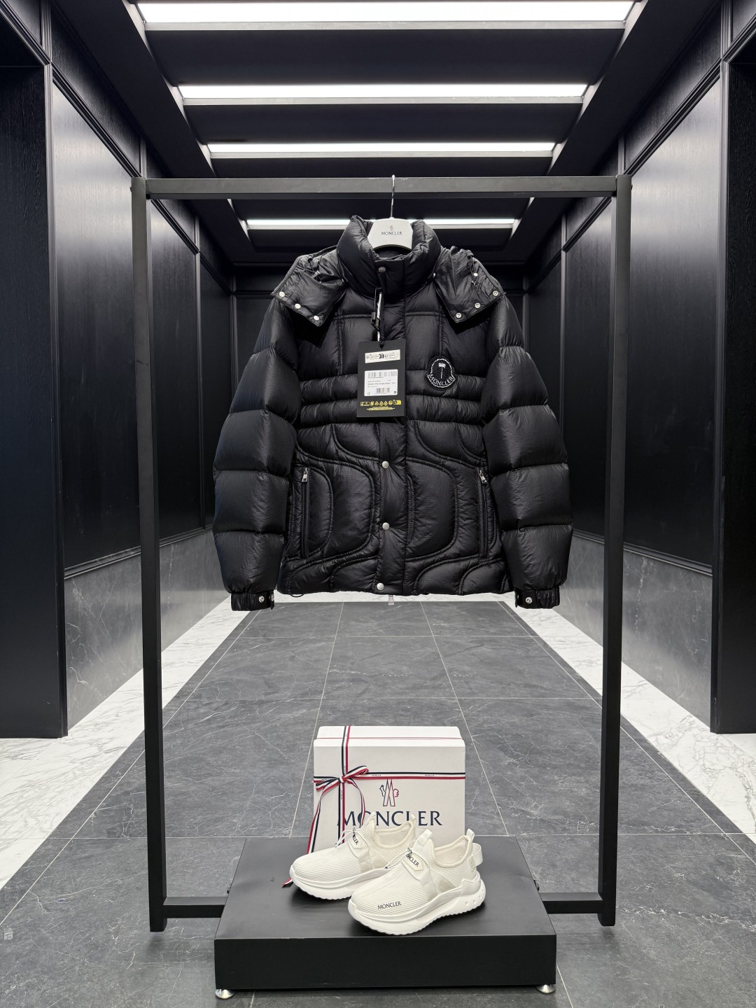 Moncler Couple Down Jacket Goose Down Plaid S-m-l