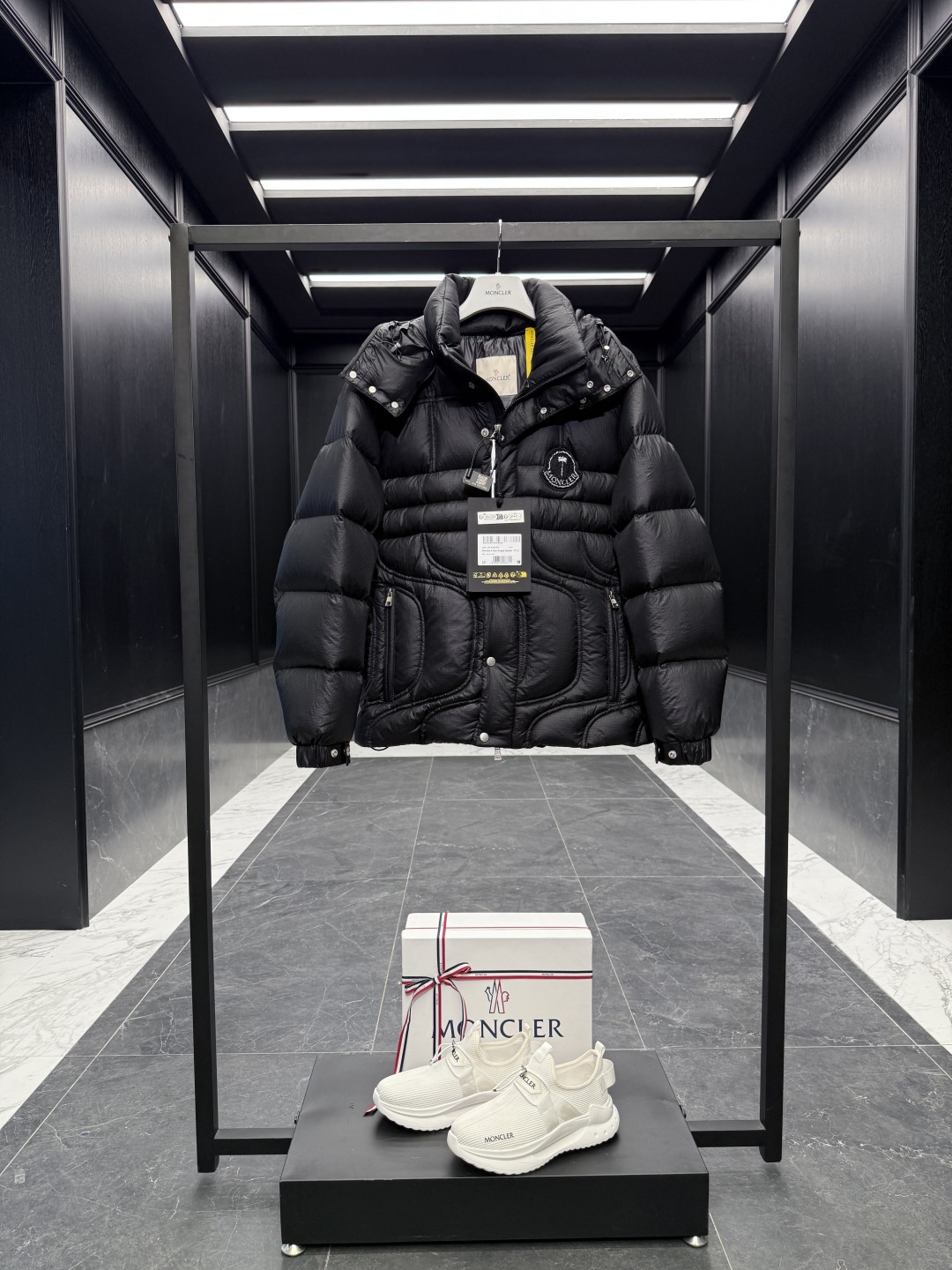 Moncler Couple Down Jacket Goose Down Plaid S-m-l