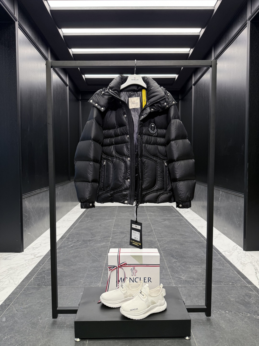 Moncler Couple Down Jacket Goose Down Plaid S-m-l