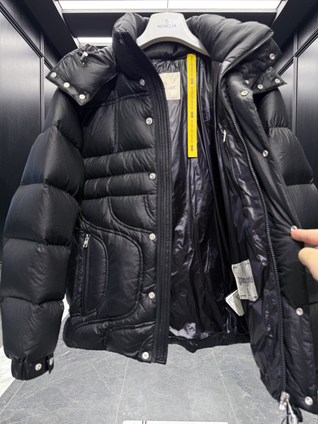 Moncler Couple Down Jacket Goose Down Plaid S-m-l