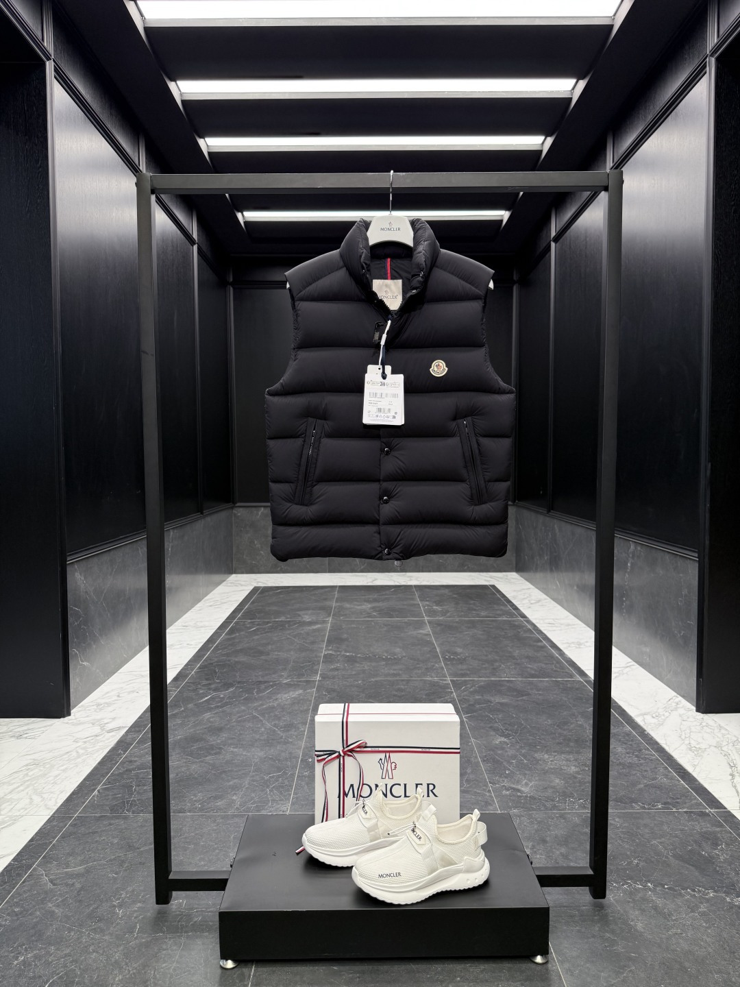 Moncler Male Down Vest Black Couple Style S-m-l
