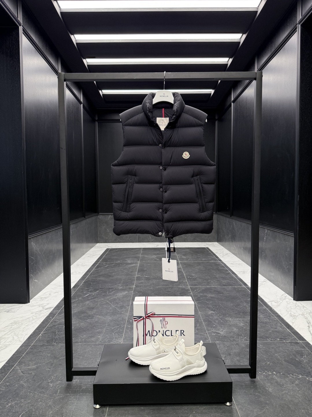 Moncler Male Down Vest Black Couple Style S-m-l