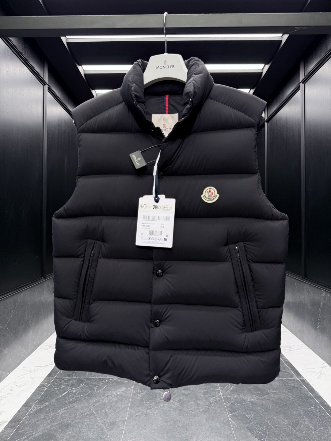 Moncler Male Down Vest Black Couple Style S-m-l