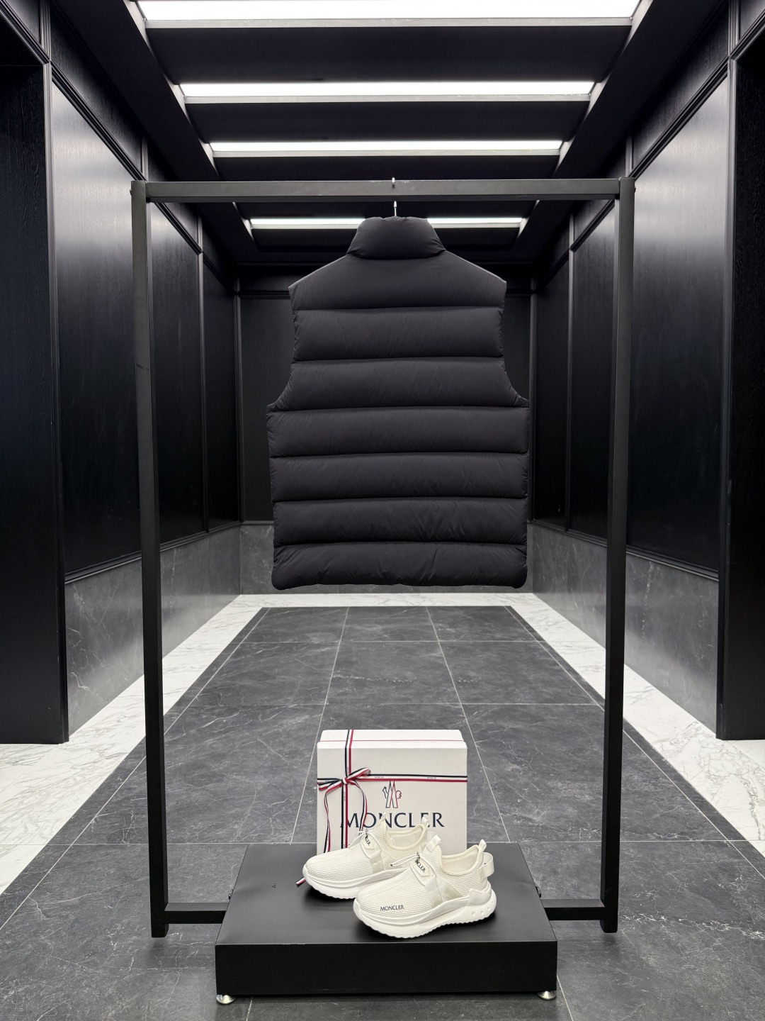 Moncler Male Down Vest Black Couple Style S-m-l