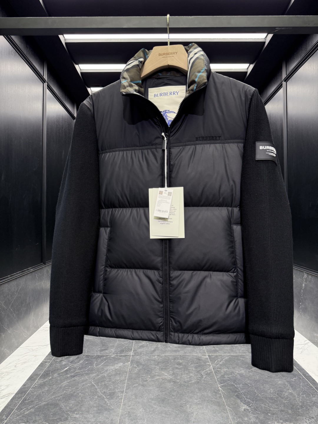 Burberry Down Jacket Cotton Loose Fit S-l