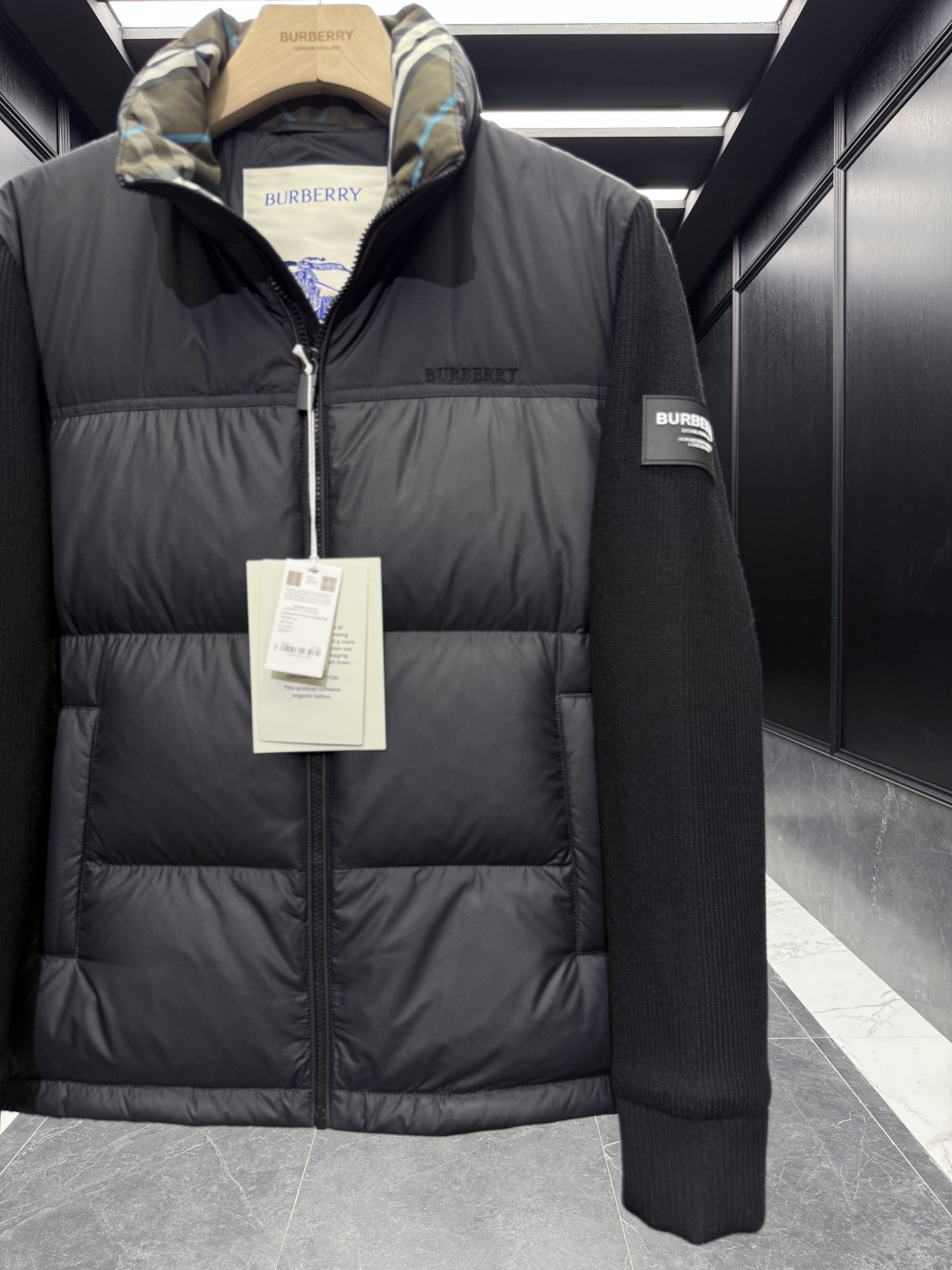 Burberry Down Jacket Cotton Loose Fit S-l