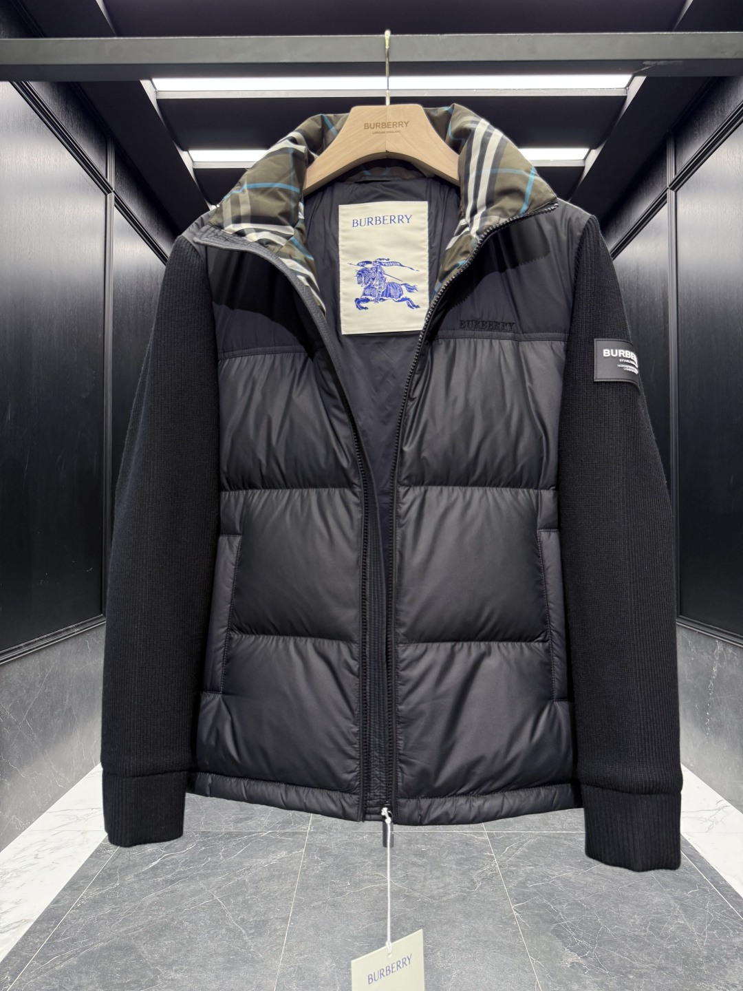 Burberry Down Jacket Cotton Loose Fit S-l