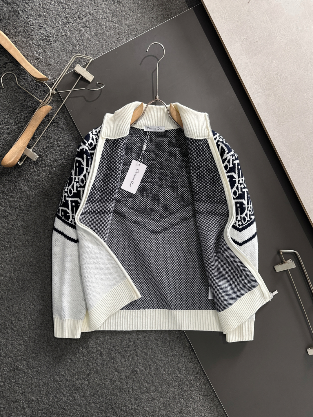 Dior Couple Basic Clothing Wool Striped S-m-xxxl