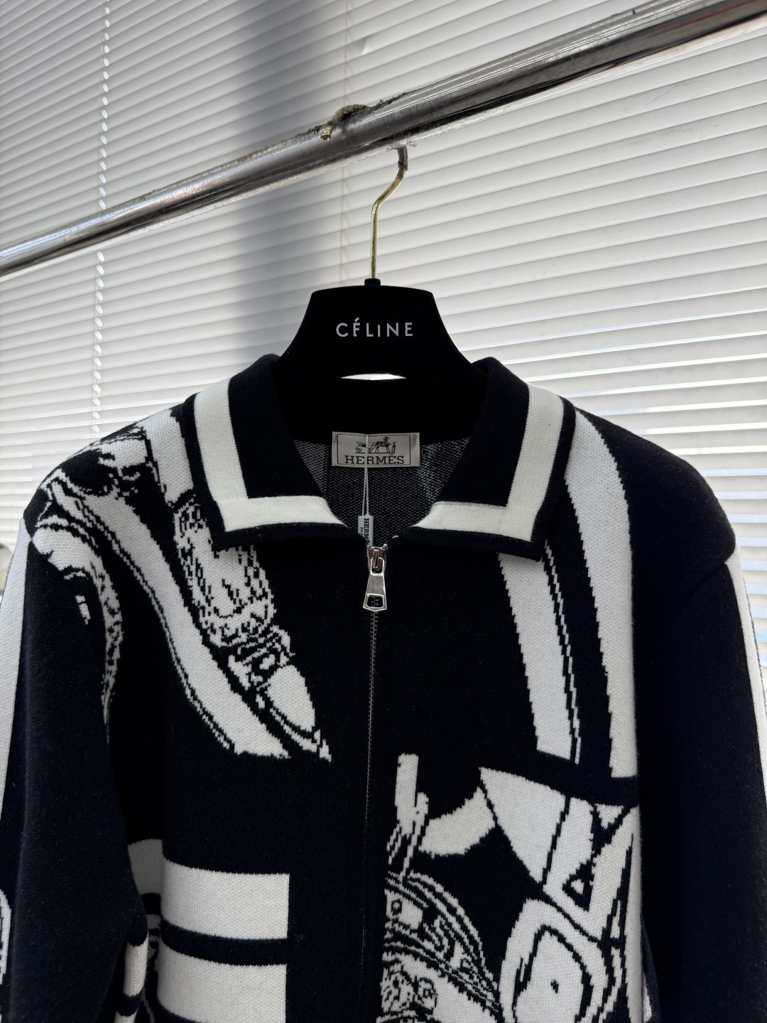 Hermès Couple Basic Clothing Wool Striped M-xxxl