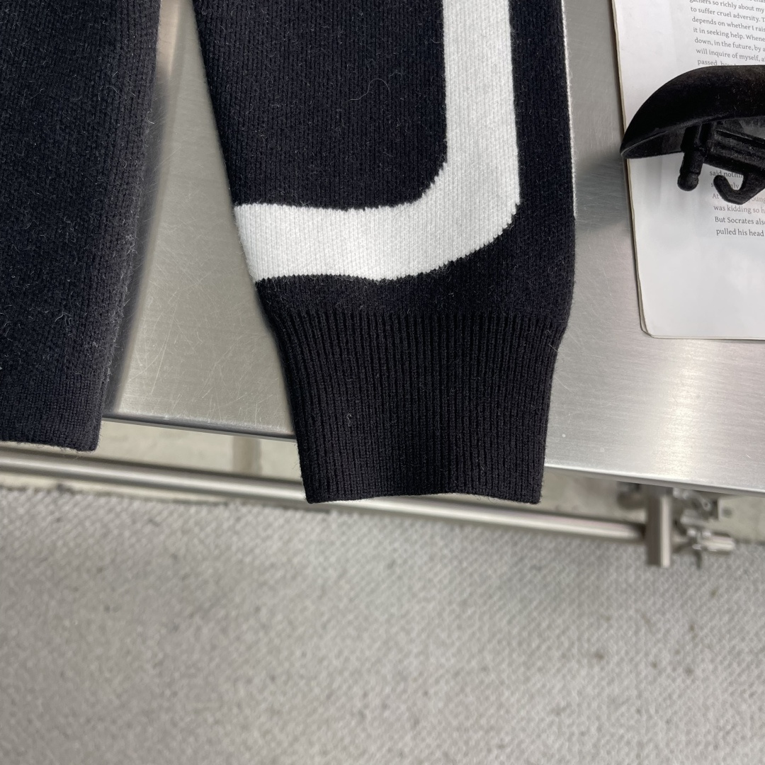 Hermès Couple Basic Clothing Wool Striped M-xxxl