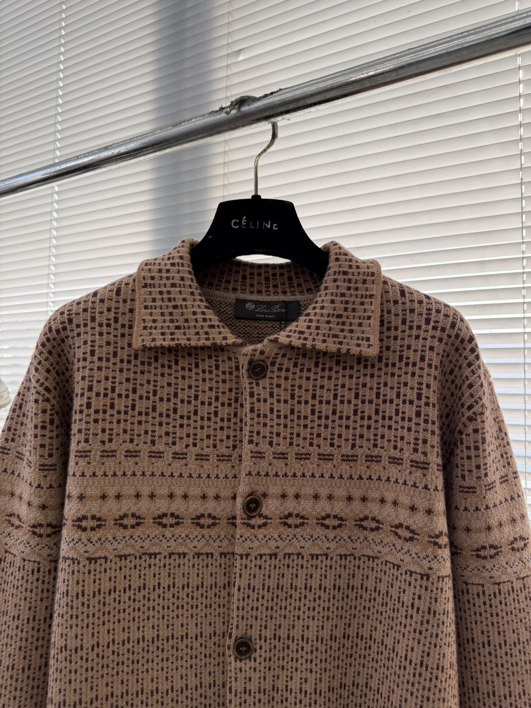 Loro Piana Couple Basic Clothing Wool Striped M-l-xl