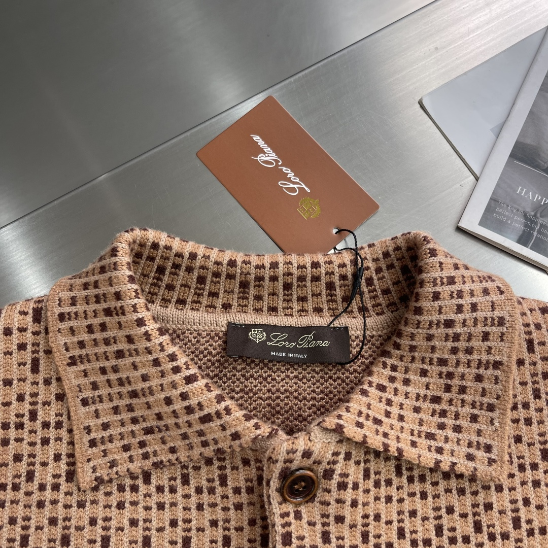 Loro Piana Couple Basic Clothing Wool Striped M-l-xl