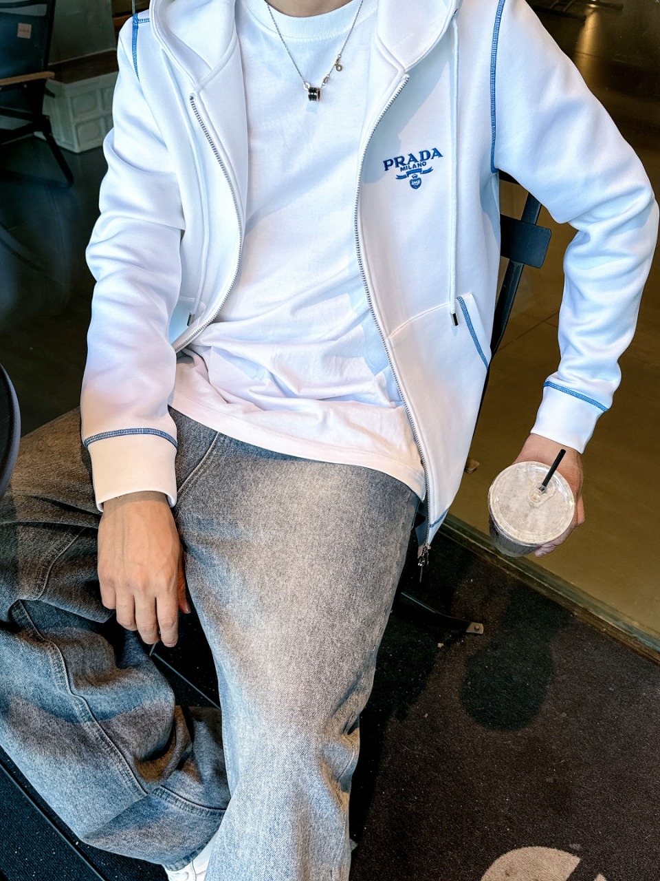 Prada Hoodie Cotton M-l-xl
