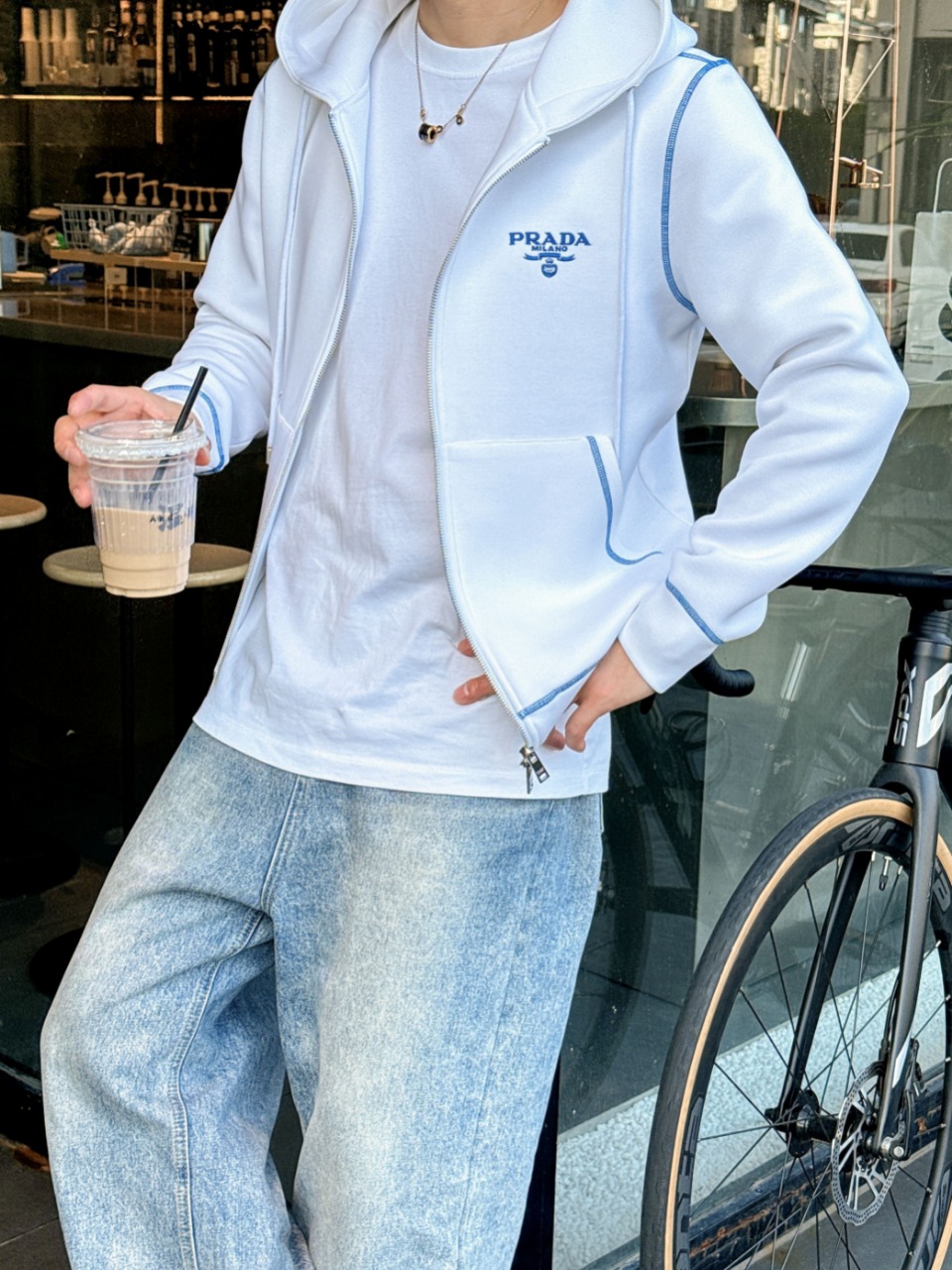 Prada Hoodie Cotton M-l-xl