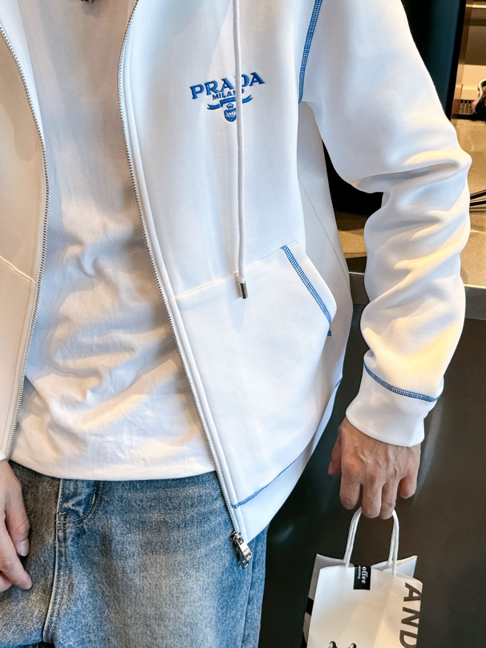Prada Hoodie Cotton M-l-xl