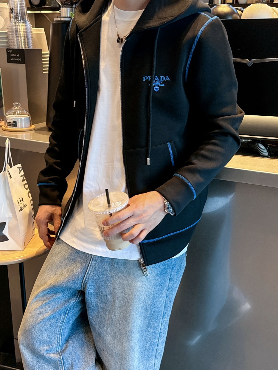 Prada Hoodie Cotton M-l-xl