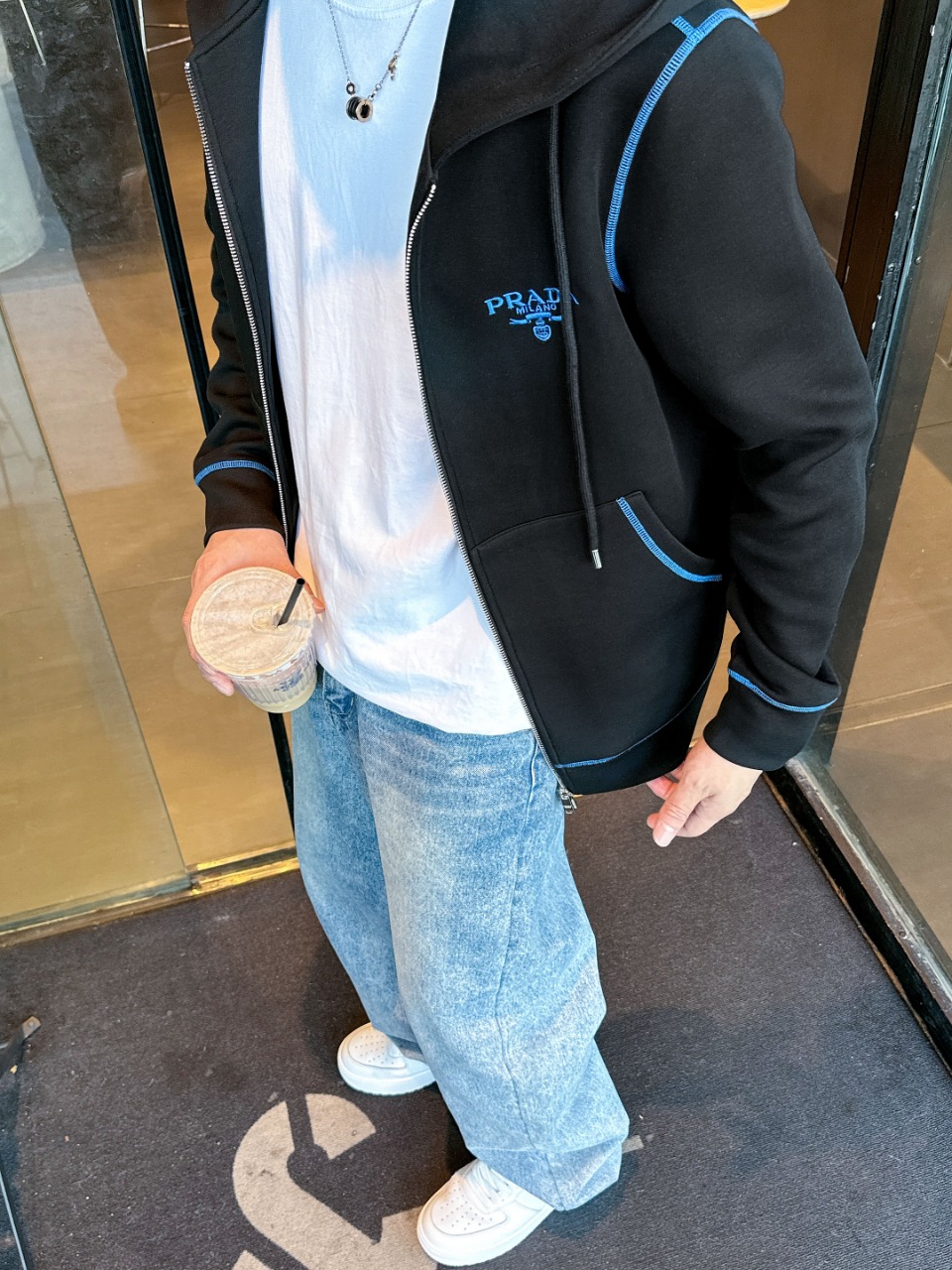 Prada Hoodie Cotton M-l-xl