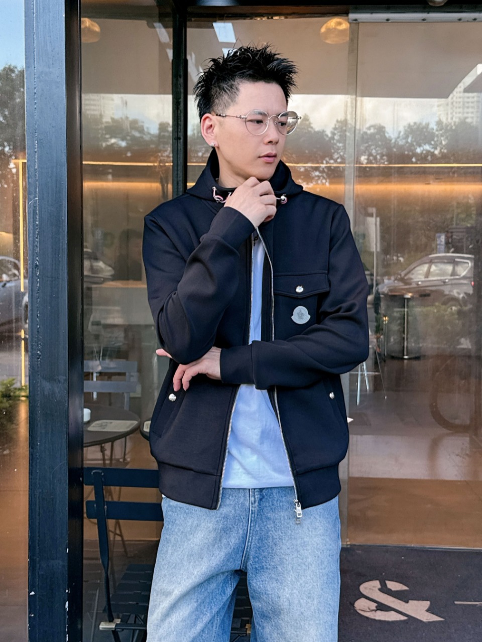Moncler Basic Clothing Cotton Hooded M-l-xl