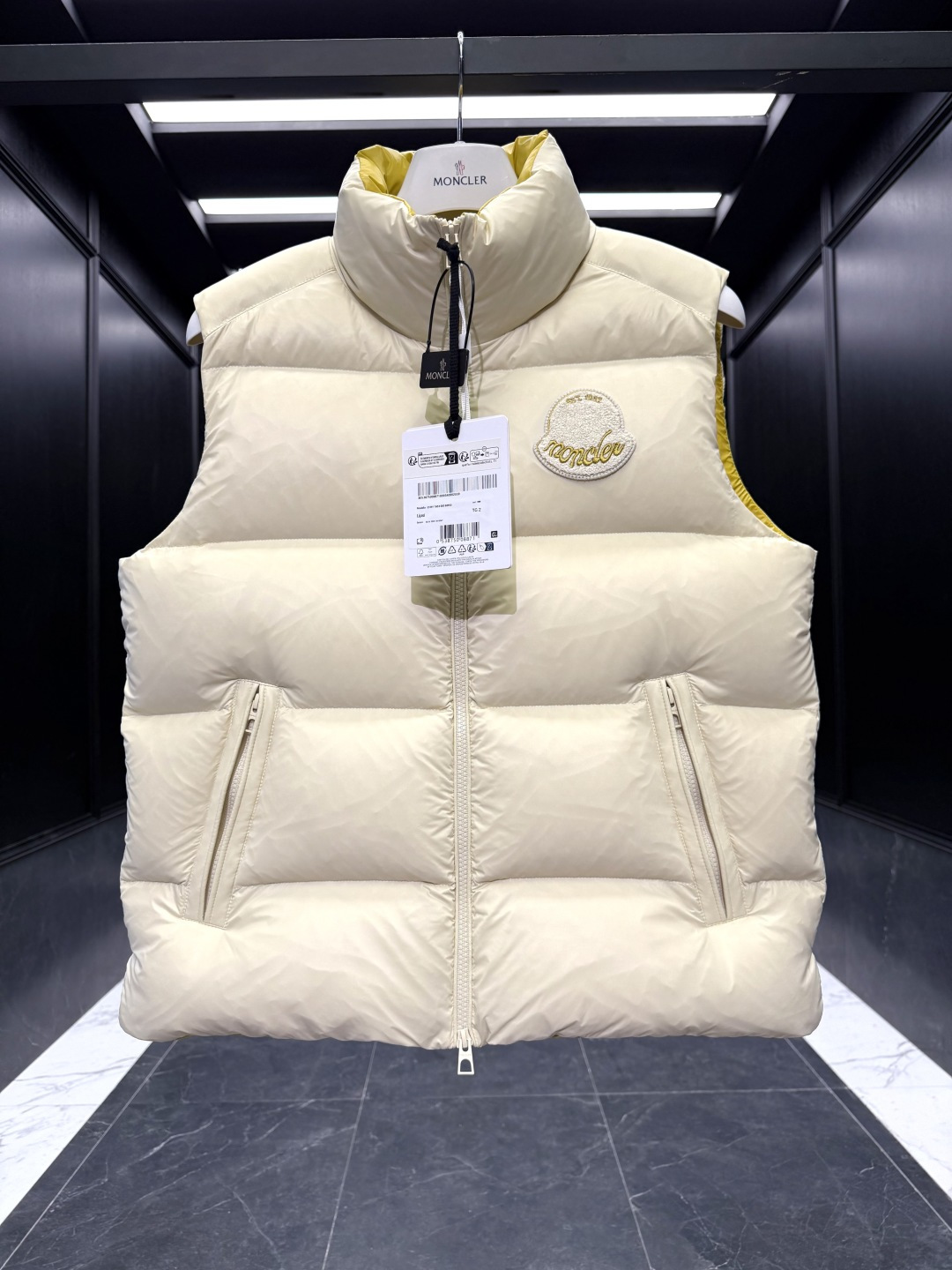 Moncler Male Down Vest Goose Down Black S-m-l