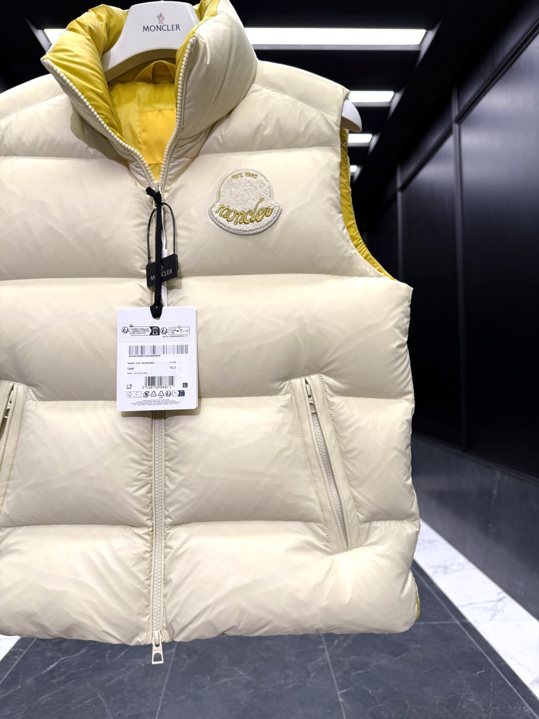 Moncler Male Down Vest Goose Down Black S-m-l