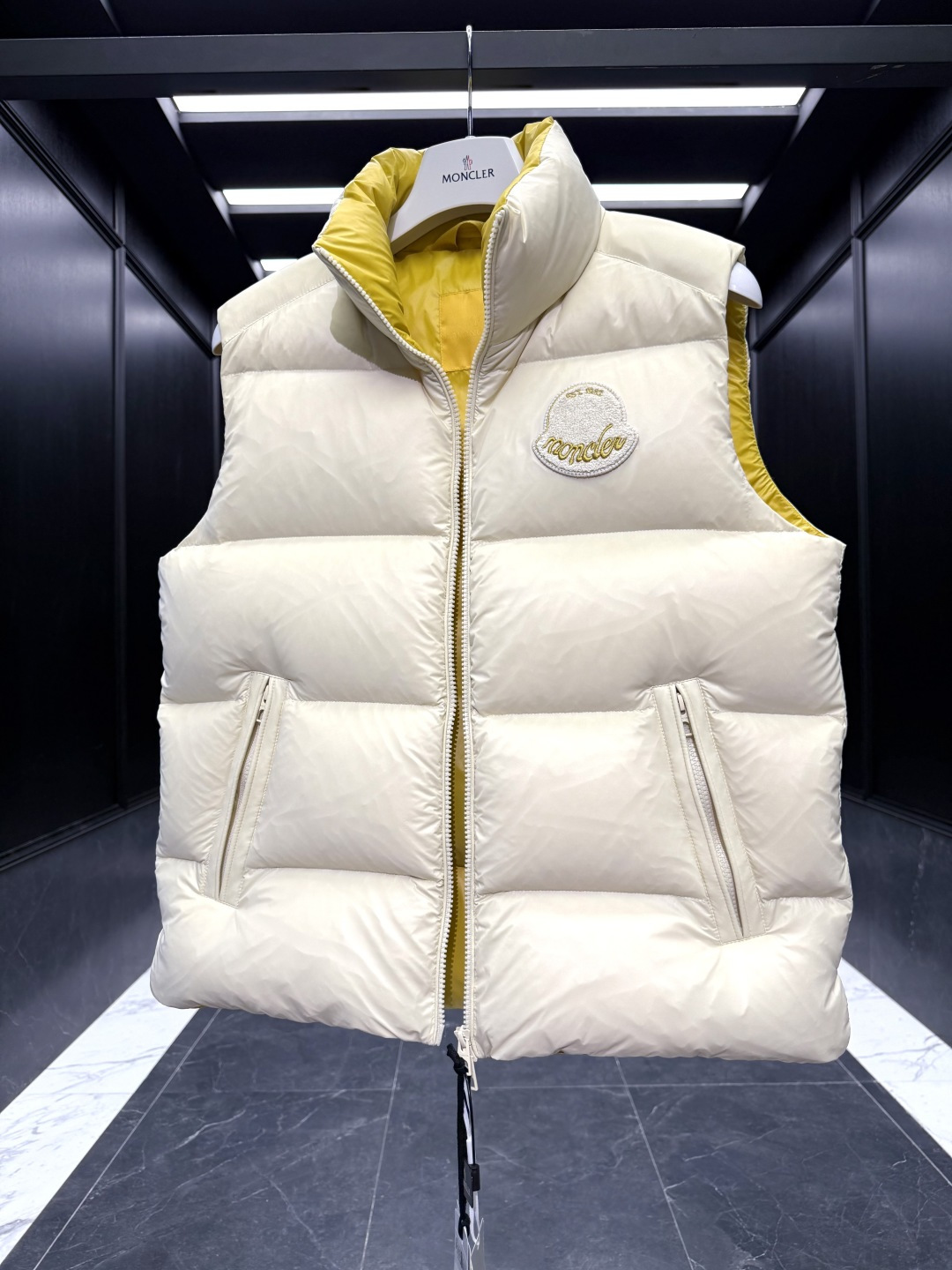 Moncler Male Down Vest Goose Down Black S-m-l