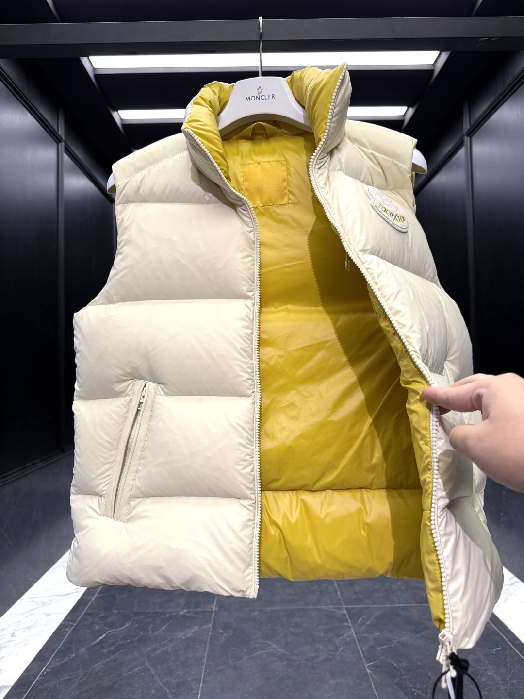Moncler Male Down Vest Goose Down Black S-m-l