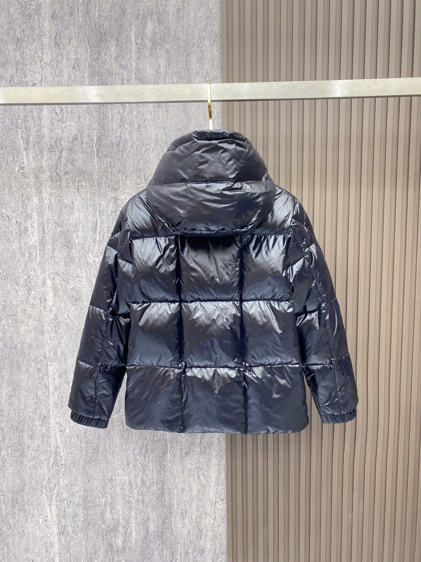 Moncler Male Down Jacket Brown Hooded S-m-l