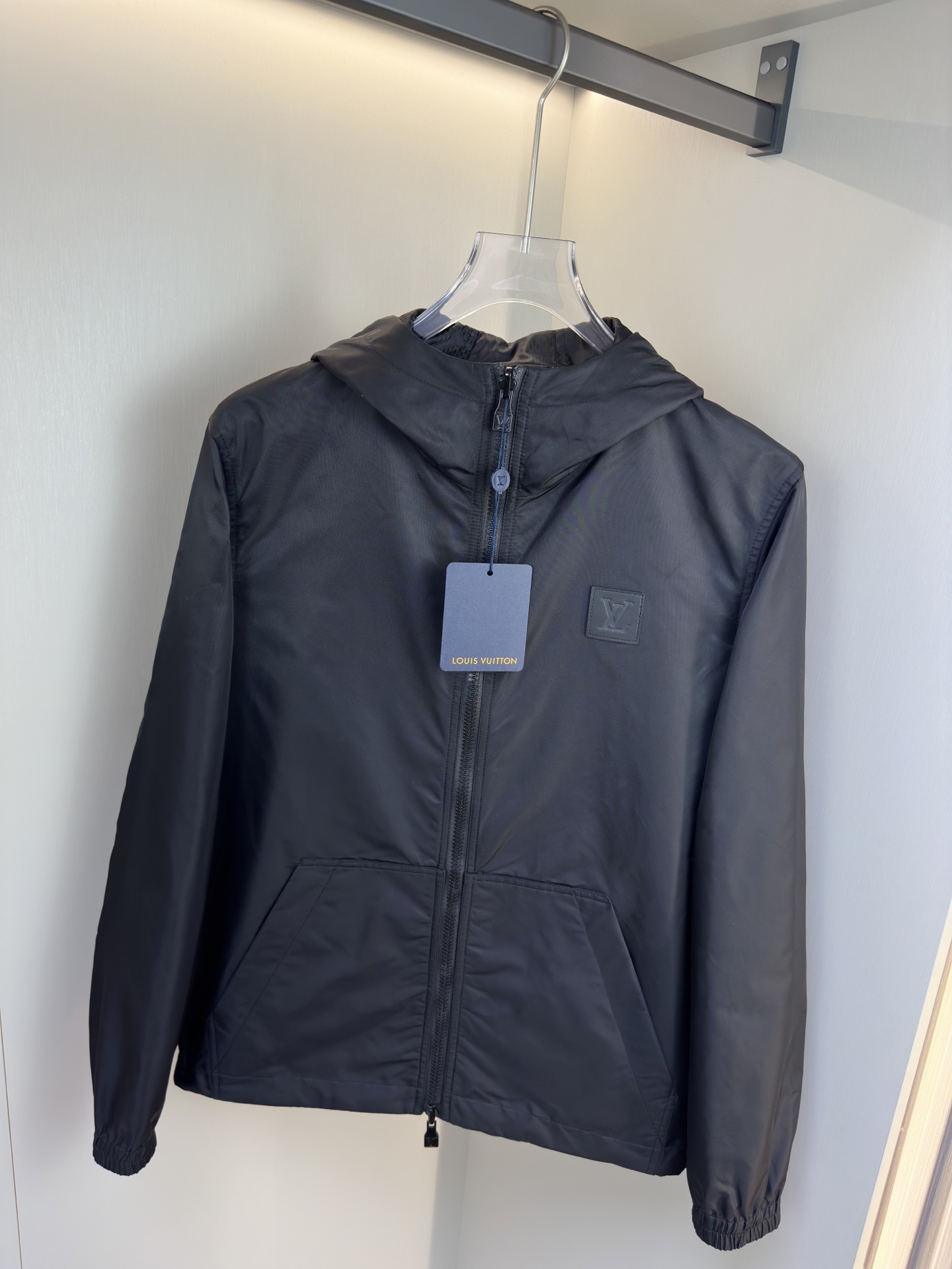 Louis Vuitton Male Jacket Black Plaid S-l