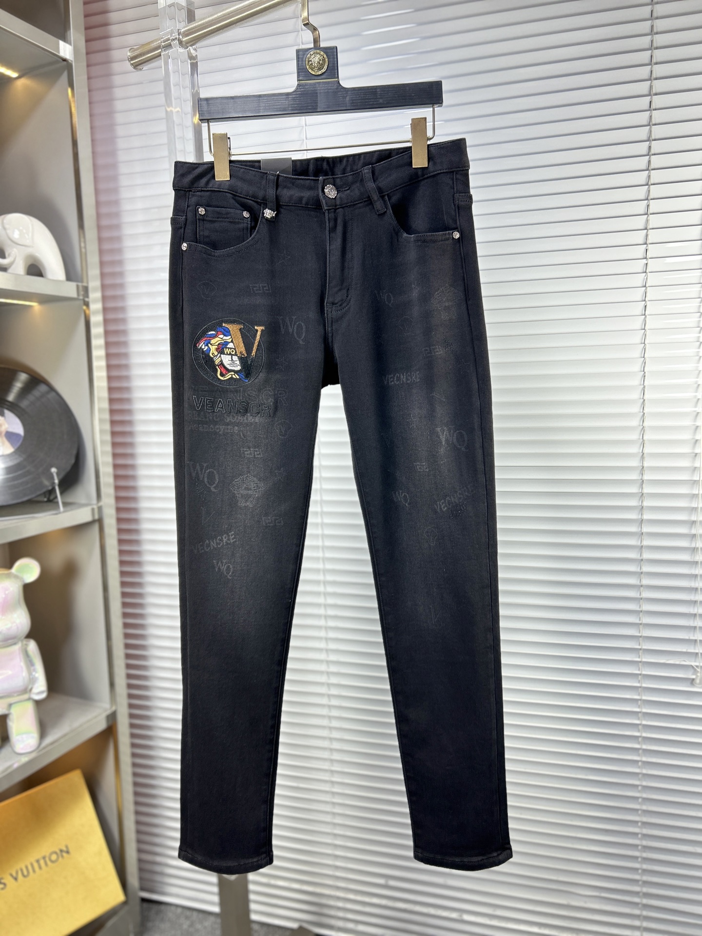 Versace Male Jeans Fleece Lined S-m