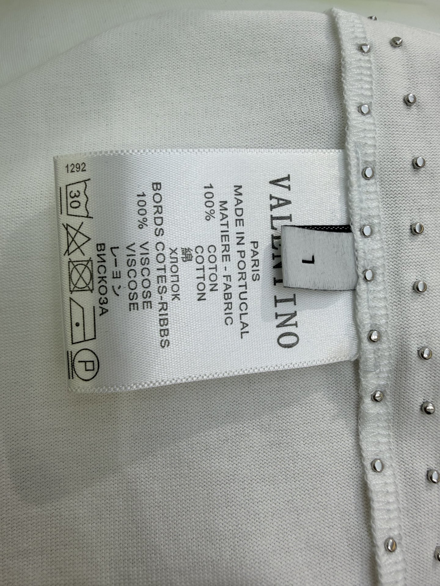 Valentino Basic Clothing Cotton S-l-xl