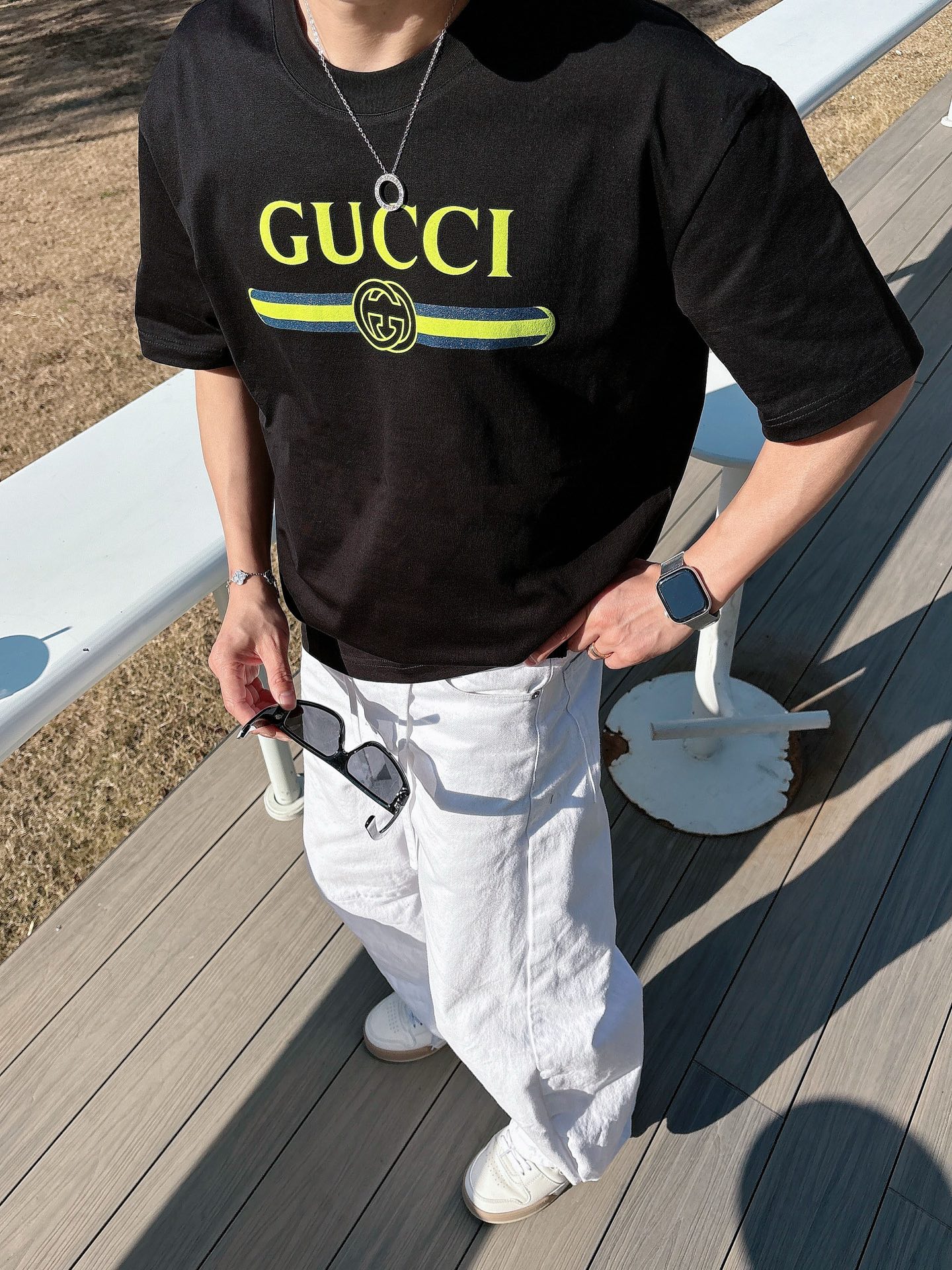 Gucci Basic Clothing Cotton Black M-l-xl