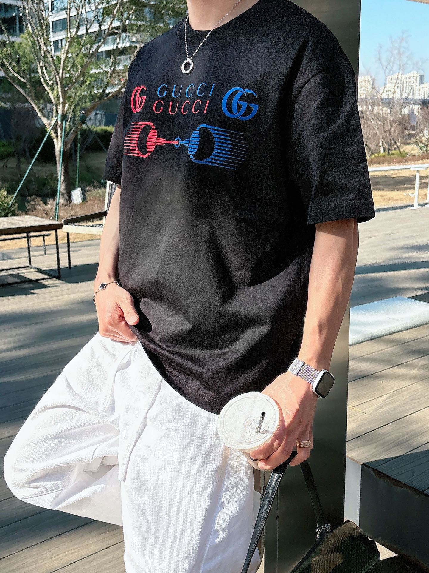 Gucci Basic Clothing Cotton Black M-l-xl