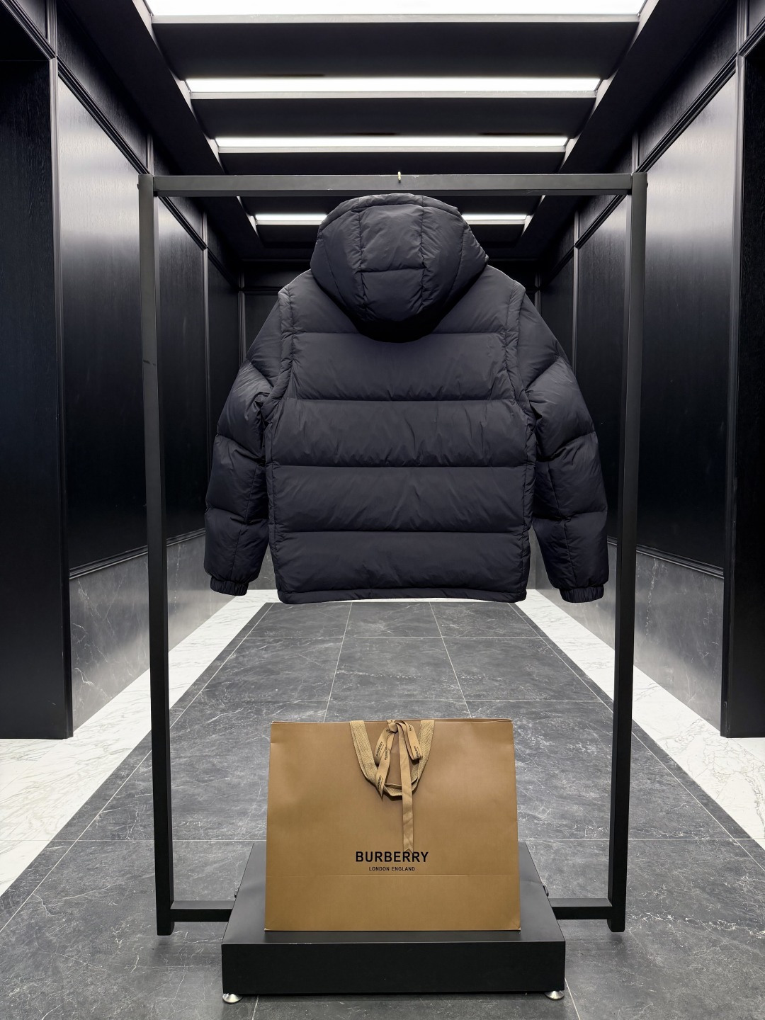 Burberry Couple Vest Wool Black Hooded S-m-l-xl
