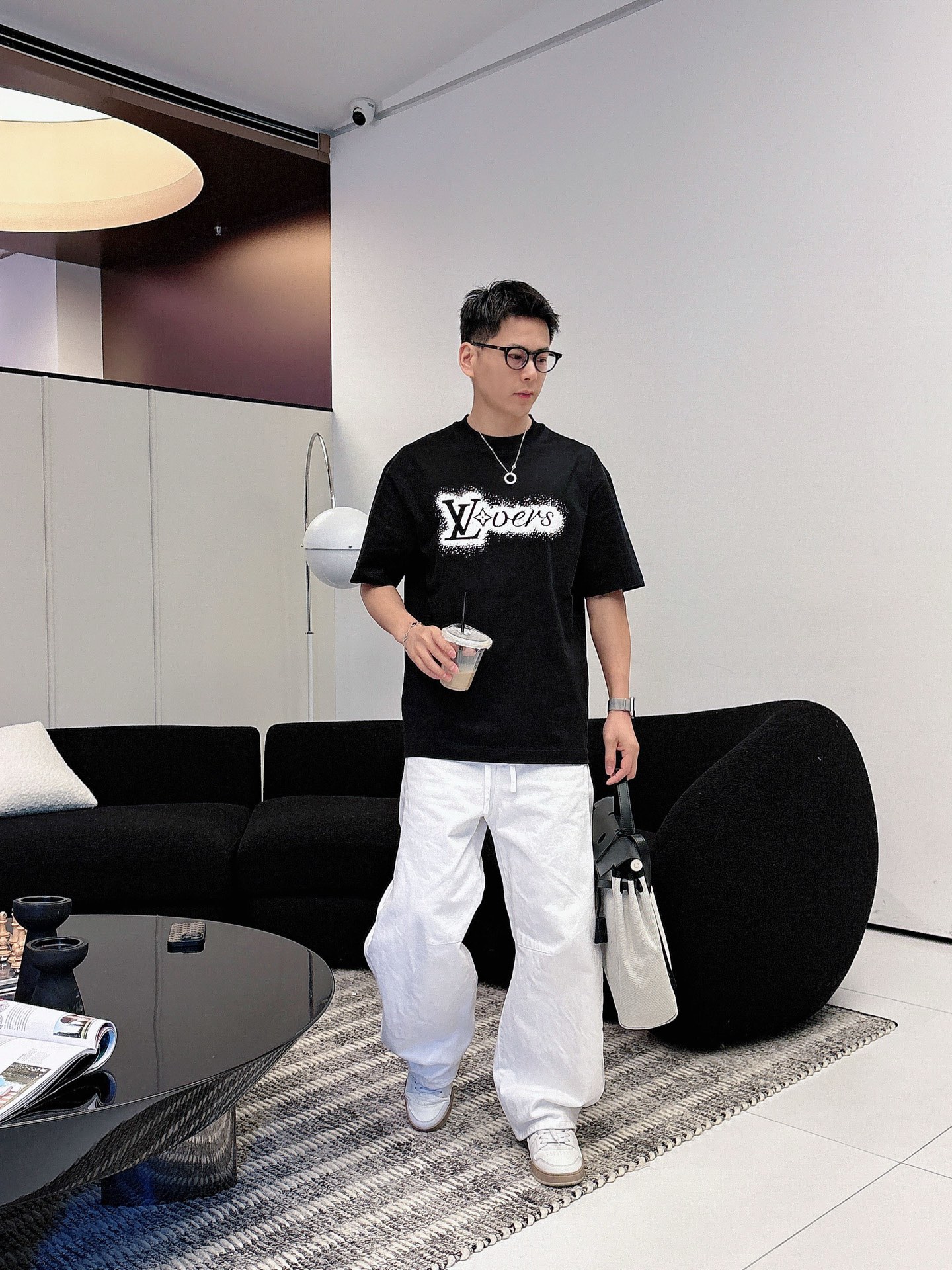 Louis Vuitton Basic Clothing Cotton Black M-l-xl