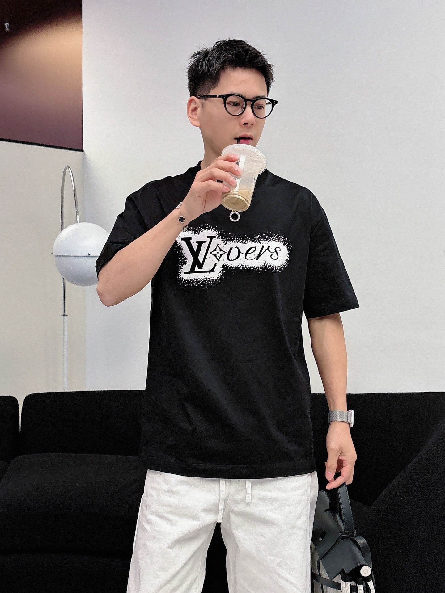Louis Vuitton Basic Clothing Cotton Black M-l-xl