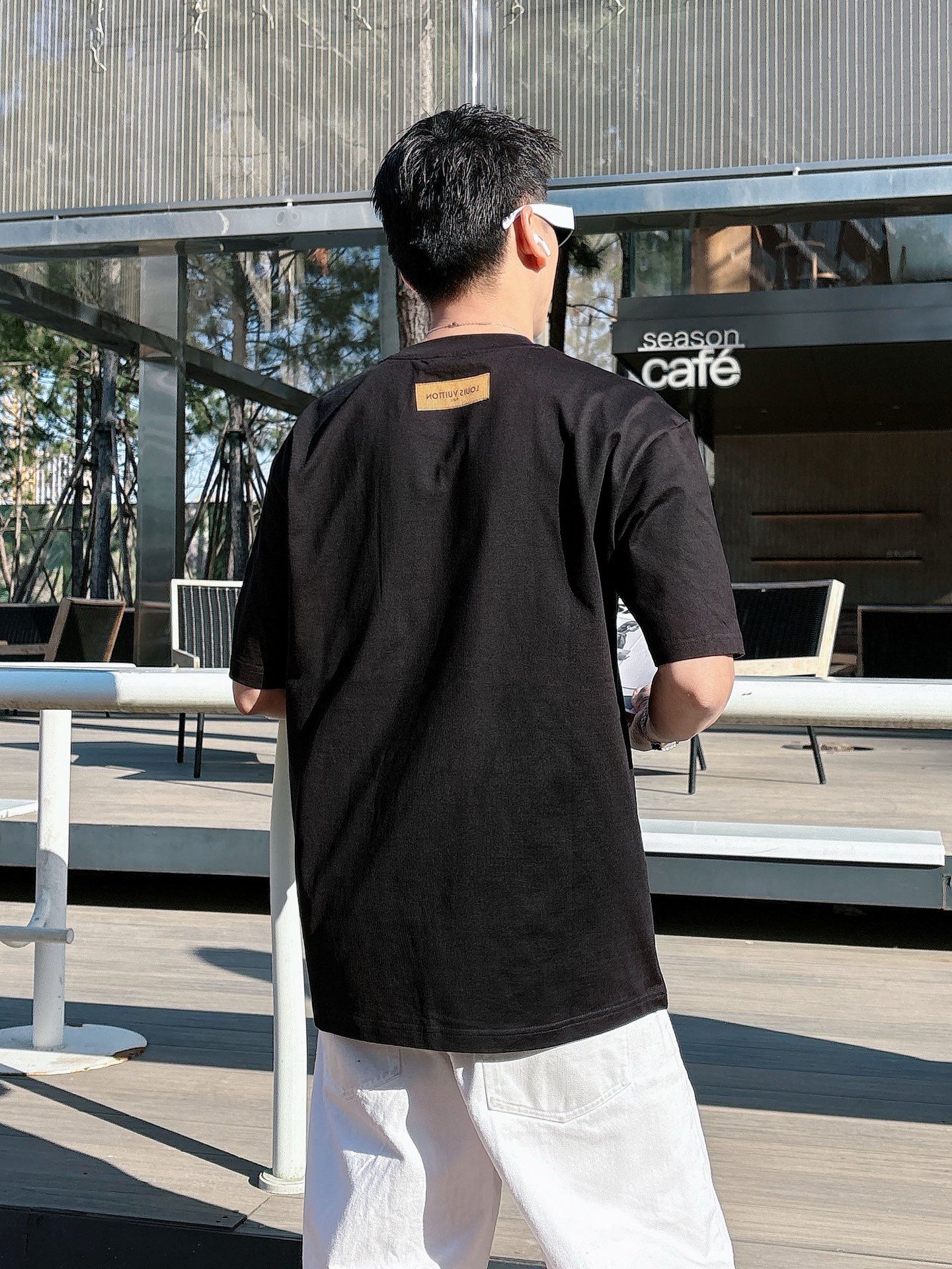 Louis Vuitton Basic Clothing Cotton Black M-l-xl
