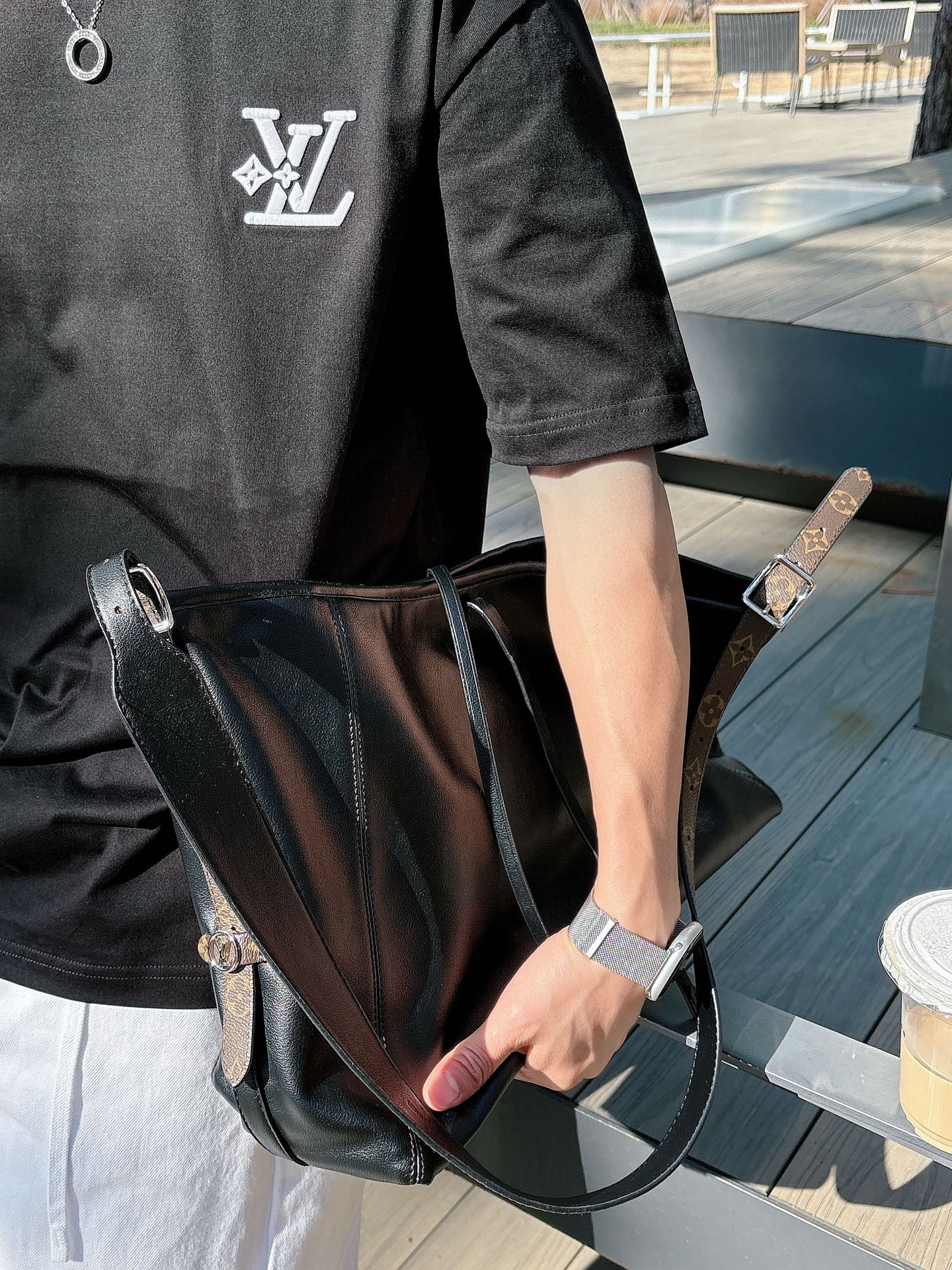 Louis Vuitton Basic Clothing Cotton Black M-l-xl