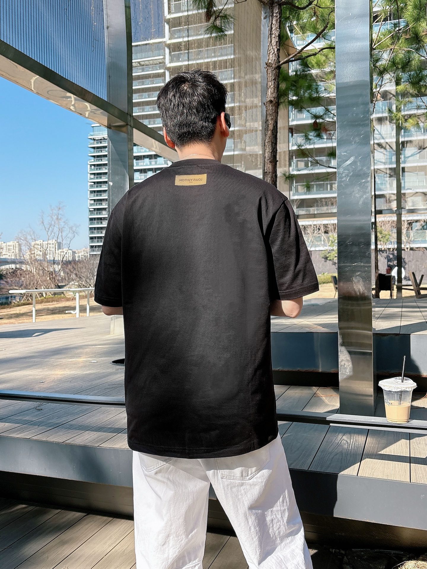 Louis Vuitton Basic Clothing Cotton Black M-l-xl