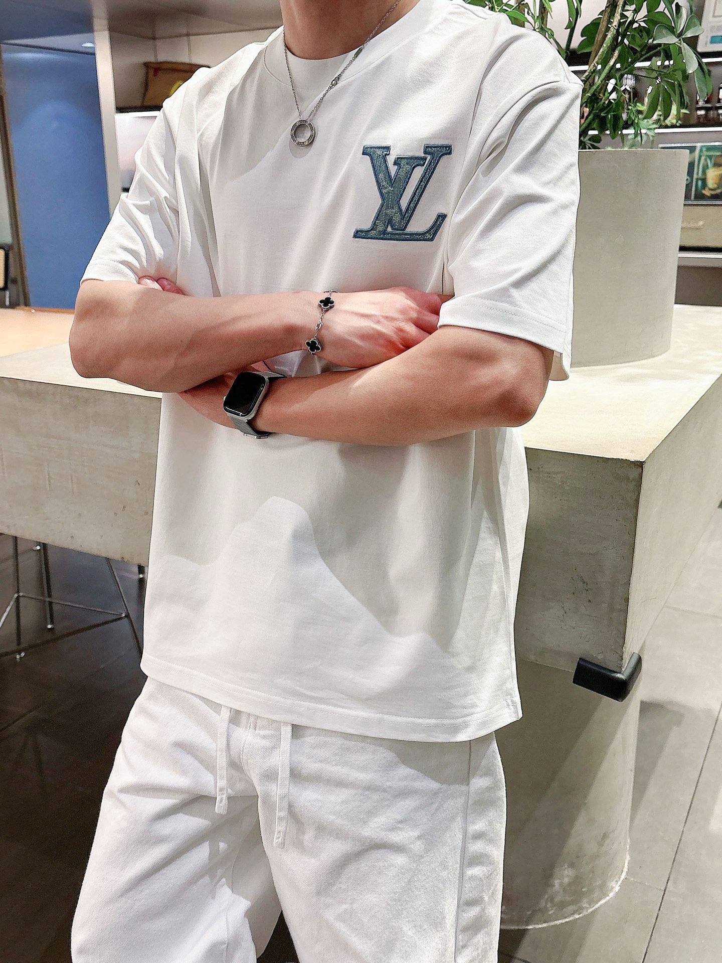 Louis Vuitton Basic Clothing Cotton Black M-l-xl