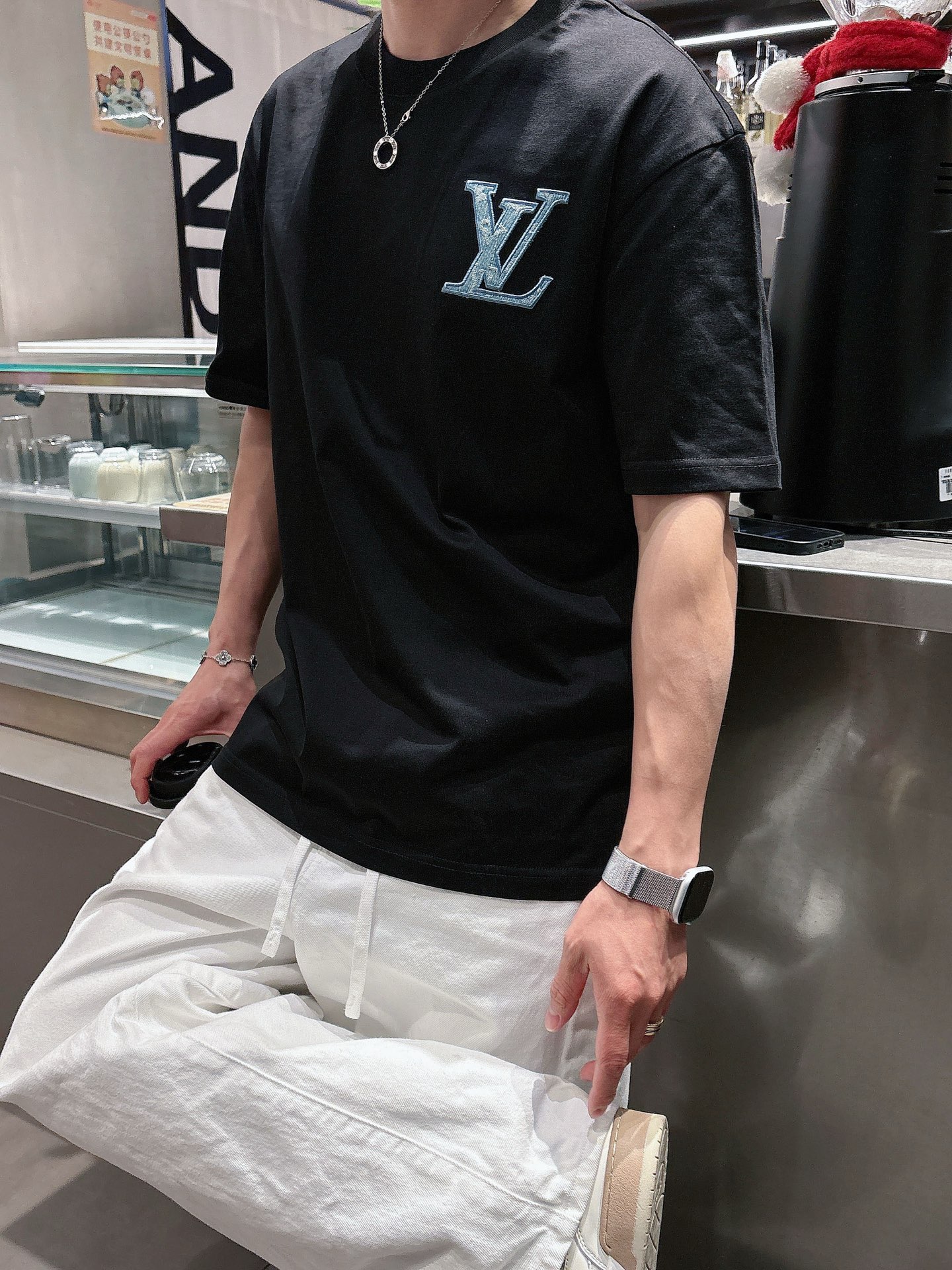 Louis Vuitton Basic Clothing Cotton Black M-l-xl