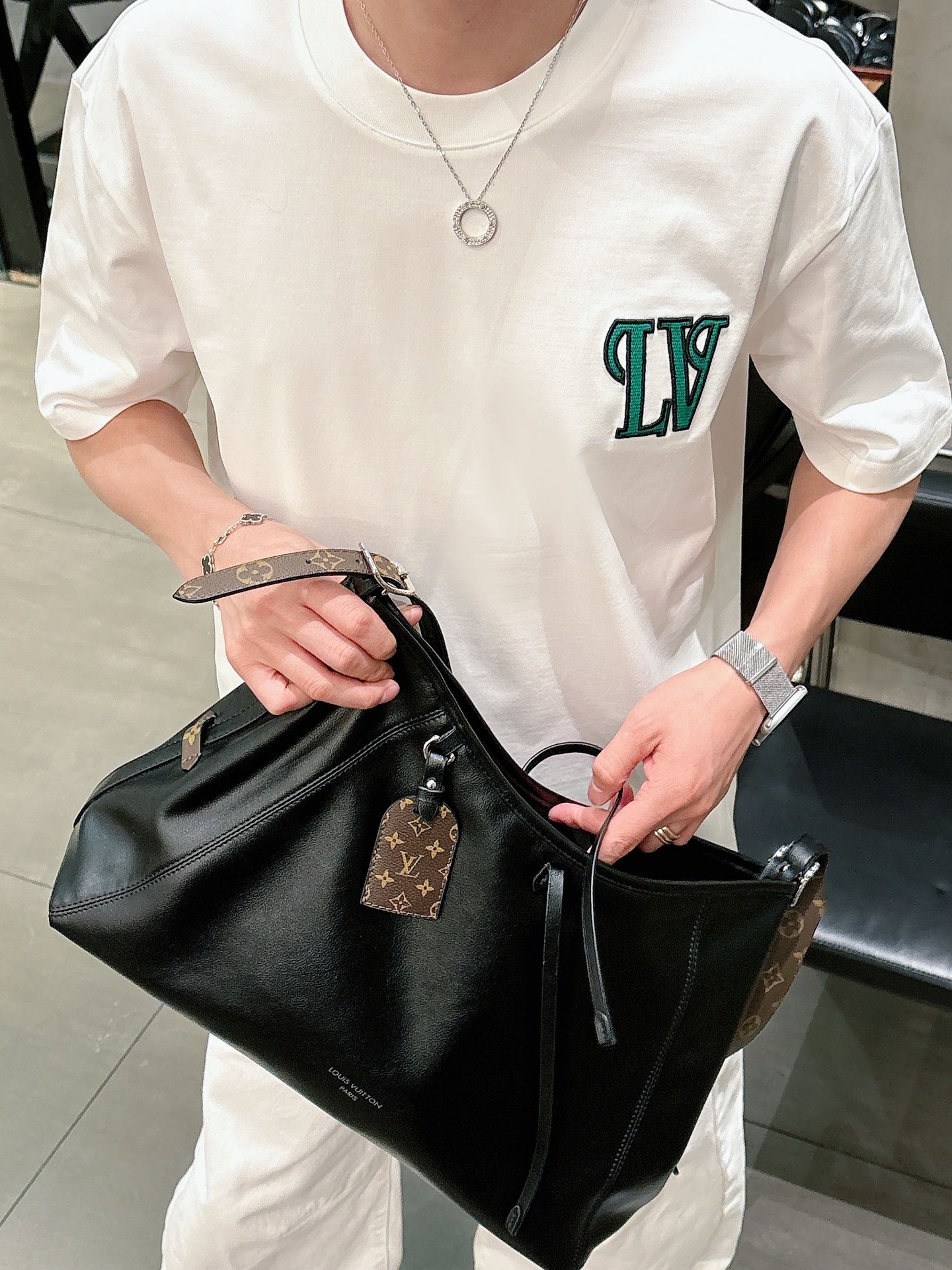 Louis Vuitton Basic Clothing Cotton Black M-l-xl