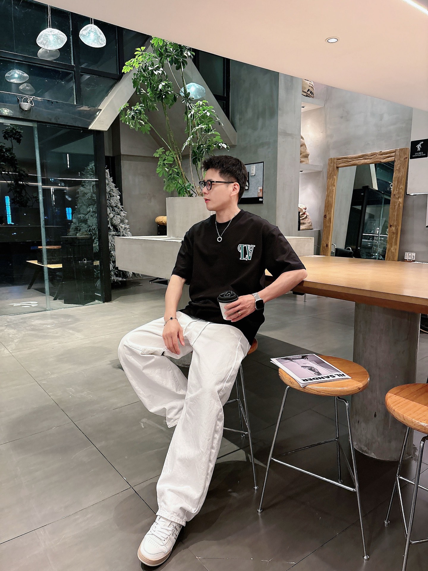 Louis Vuitton Basic Clothing Cotton Black M-l-xl