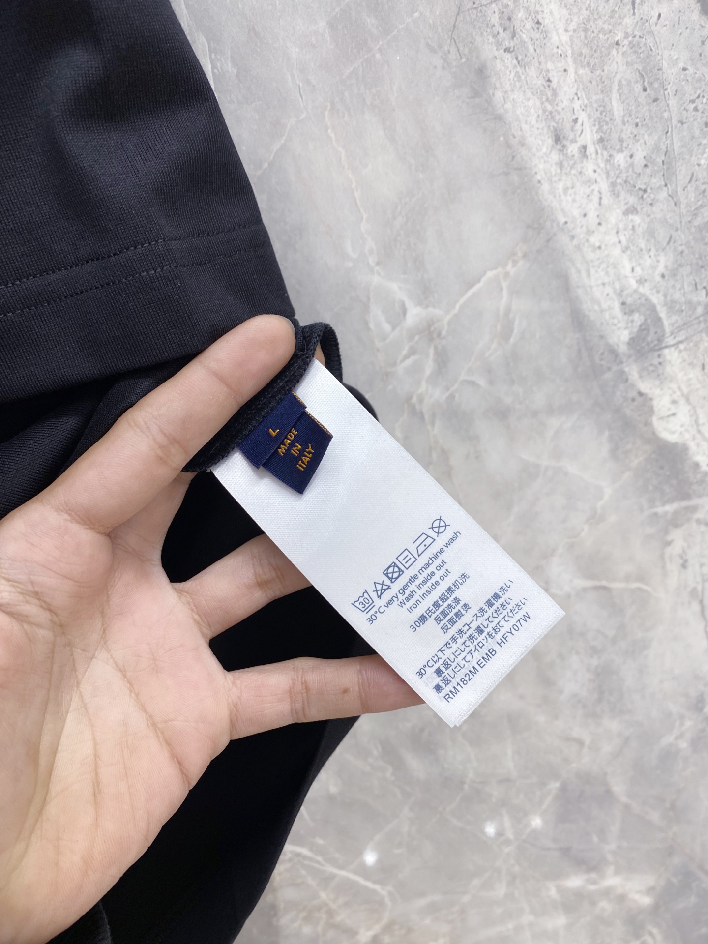 Louis Vuitton Basic Clothing Cotton Black M-l-xl