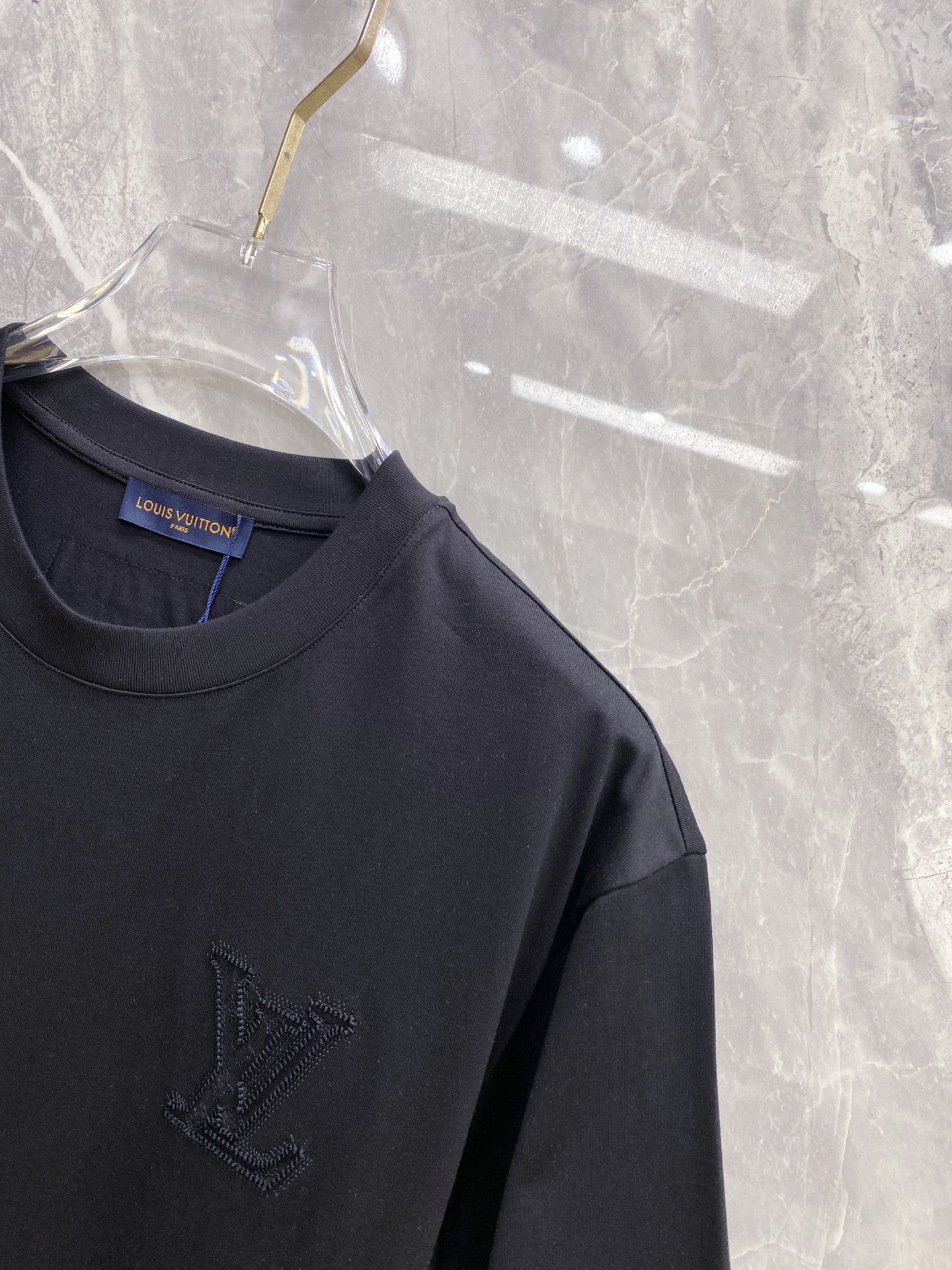 Louis Vuitton Basic Clothing Cotton Black M-l-xl