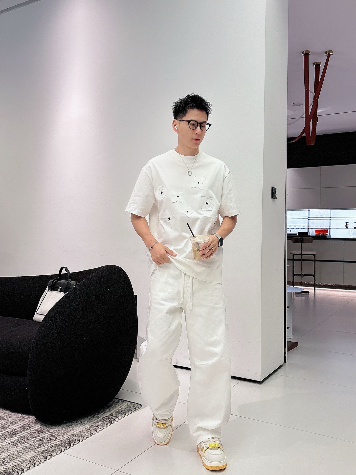 Louis Vuitton Basic Clothing Cotton Black M-l-xl